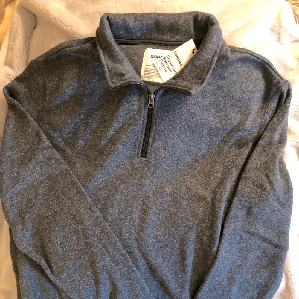 Men’s 2xl Sonoma 3/4 zip fleece sweatshirts.